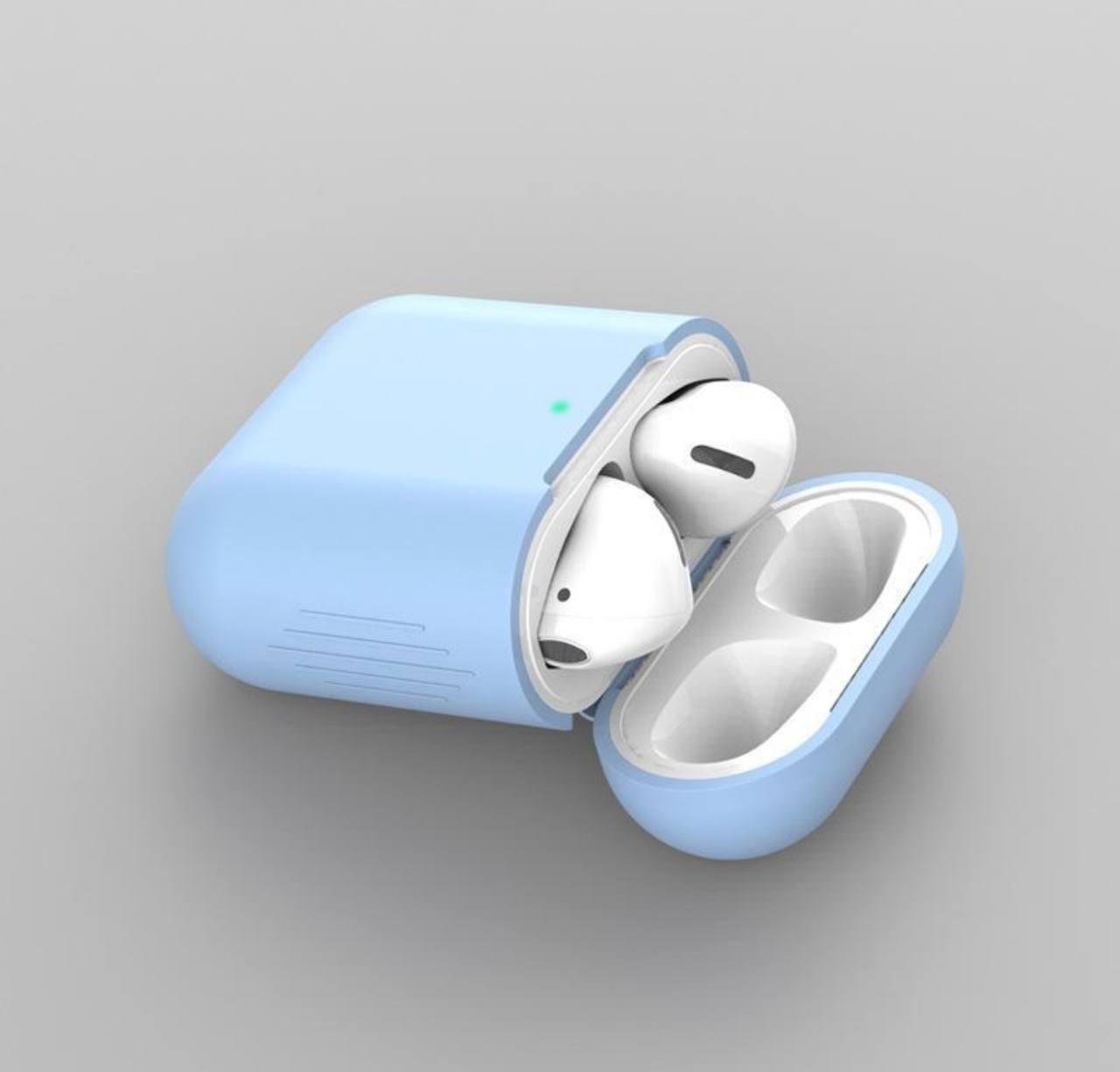 Чехол для наушников Airpods 1/2 Голубой (2474195351)