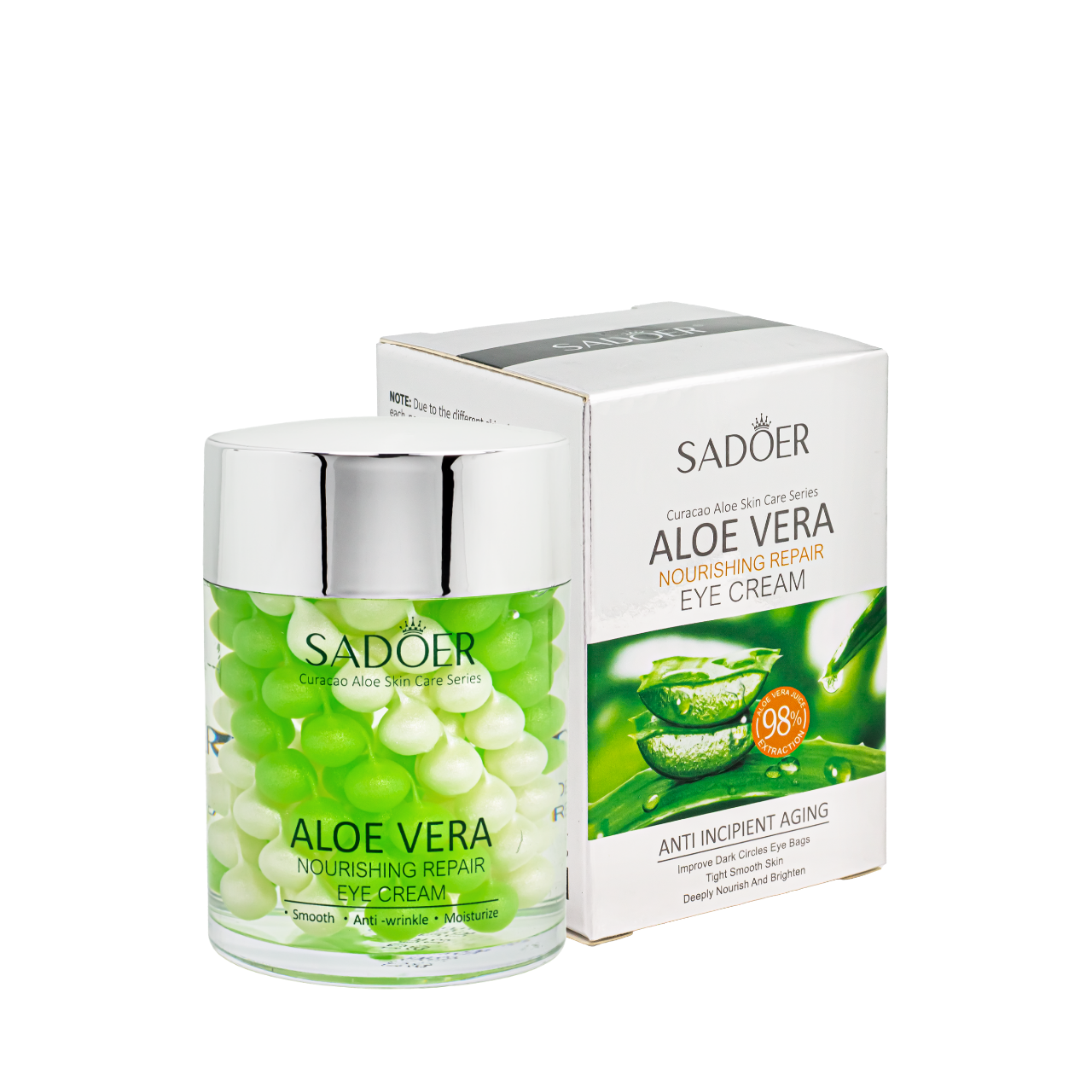 Крем под глаза увлажняющий Sadoer Aloe Vera Repair с гиалуроновой кислотой 60 мл Крем под глаза увлажняющий Sadoer Aloe Vera Repair с гиалуроновой кислотой 60 мл