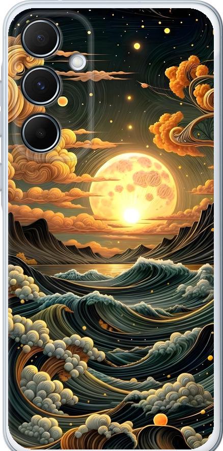 Чехол на Samsung Galaxy A55 Арт волны (6332u-3617-42517)