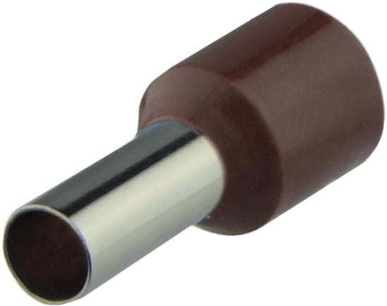 Наконечник изолированный АСКО-Укрем НТ 10,0-12 10 мм2 гильза 12 мм 1 шт. Коричневый (A0060010120)