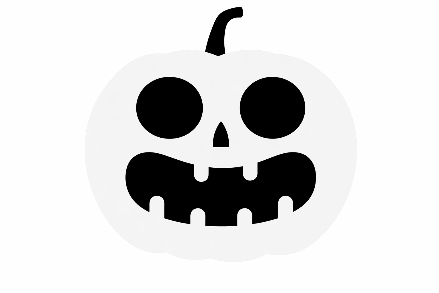 Трафарет Гарбуз із пластика 20x16 см Сірий (16605/4)