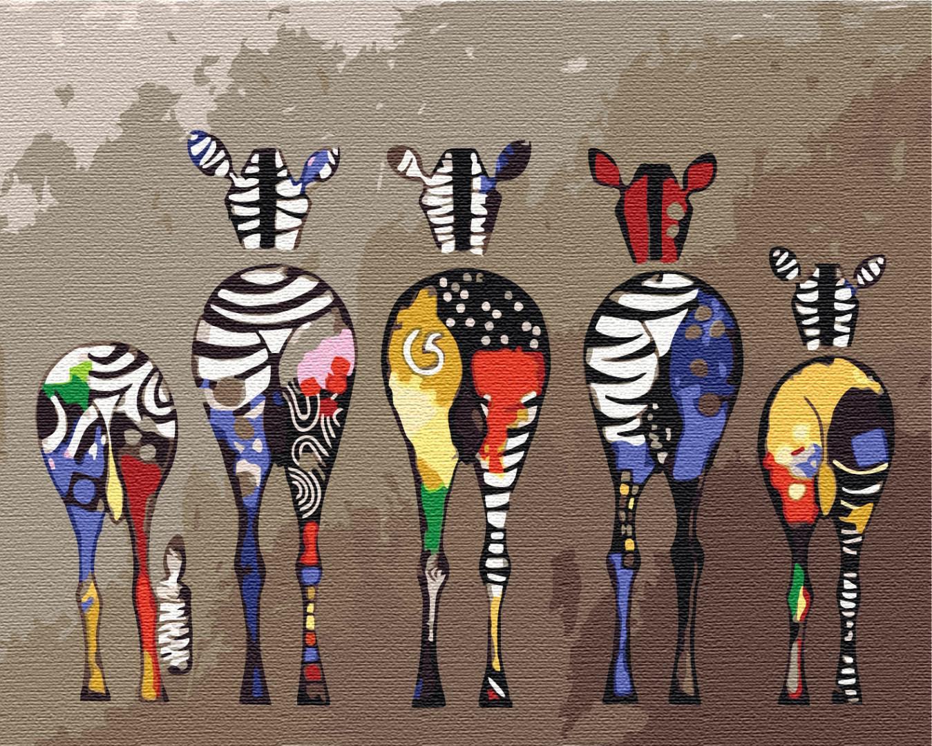 Картина по номерам Brushme В цветную полоску 40x50 см (BS51421)