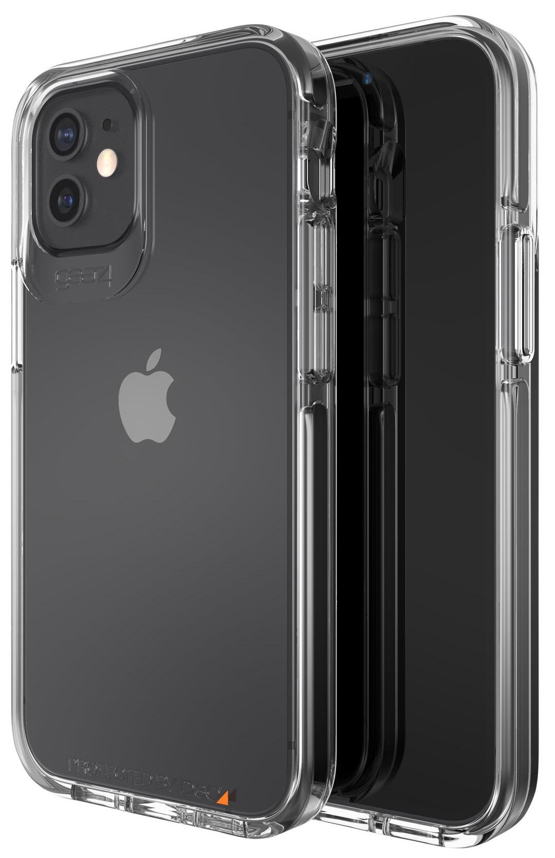 Противоударный прозрачный чехол Gear4 Piccadilly D3O для Iphone 12 Mini (5.4") Black Crystal - фото 7