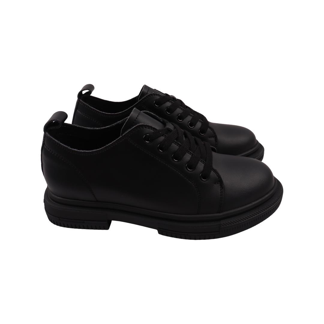 Туфли женские Vikonty из кожи р. 39 Черный (338-22DTC)