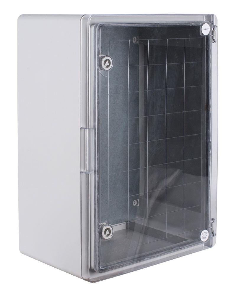 Корпус пластиковий E.NEXT e.plbox.pro.p.70.50.25.tr 700x500x250мм ABS IP65 прозорі двері (p084208)