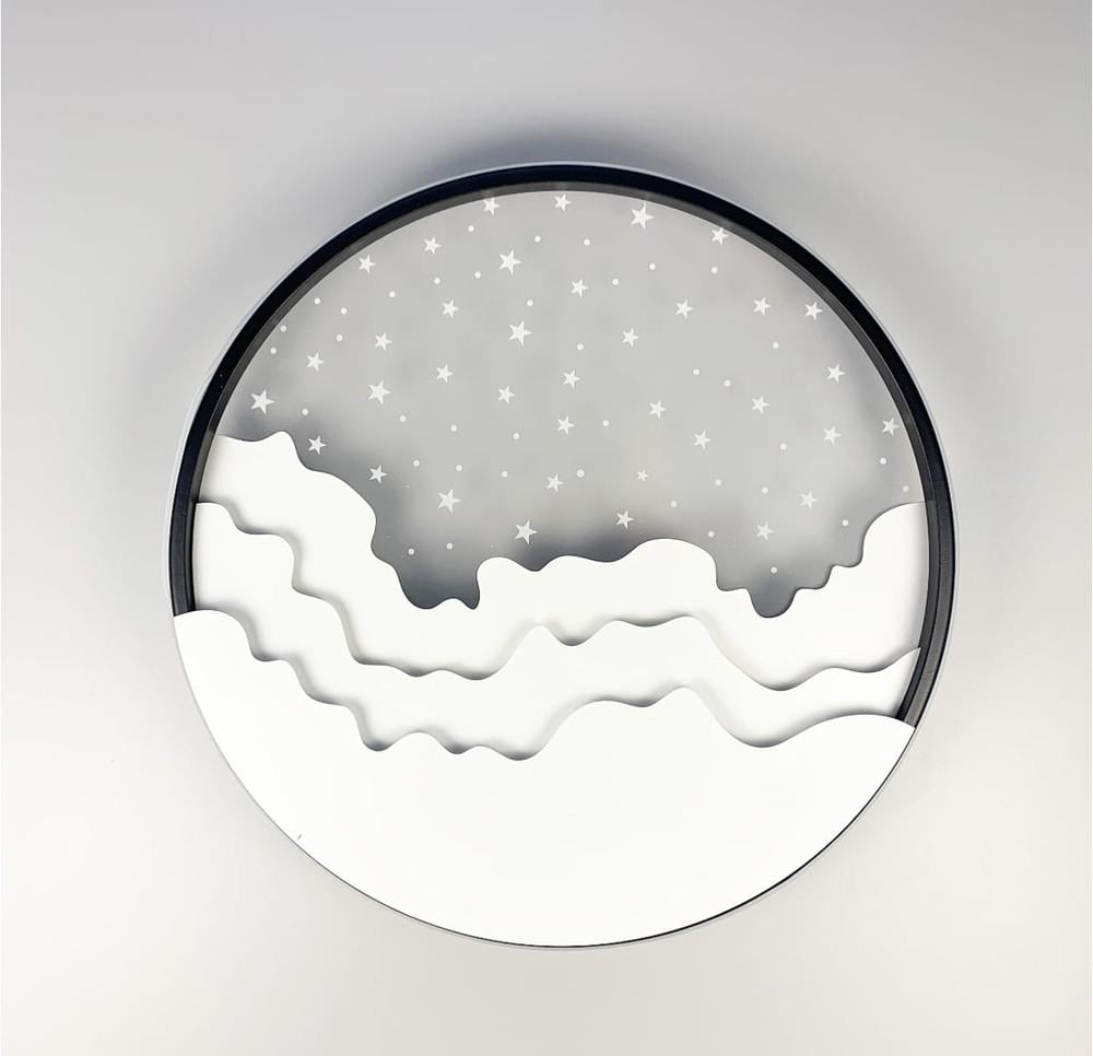 Светильник потолочный LED с имитацией ночного неба Черный/Белый (2359-500 WT+BK)