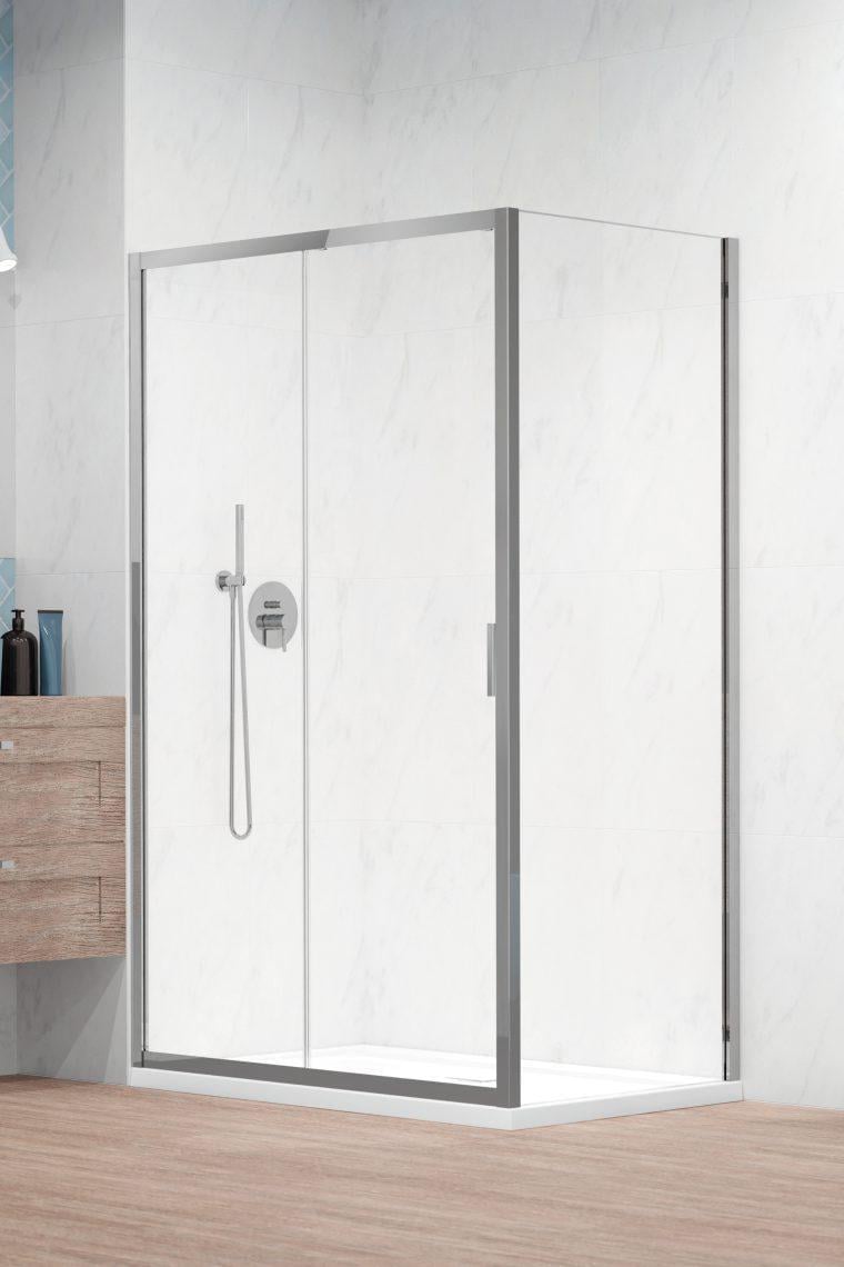 Боковая стенка Alienta Chrome S 900х1900 Прозрачный (10270090-01-01)