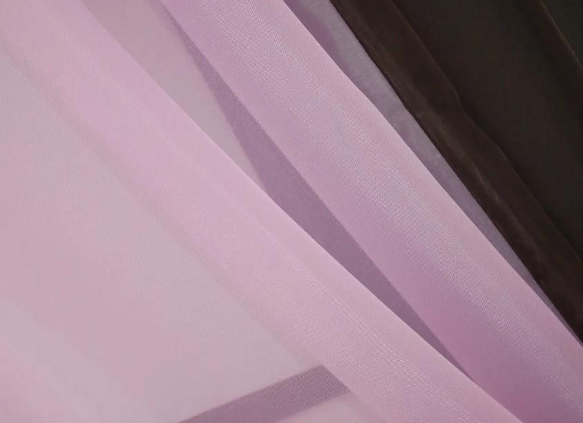 Комплект штор на кухню 265х170 см Венге/Розовый (017к) - фото 2 Комплект штор на кухню 265х170 см Венге/Розовый (017к) - фото 2