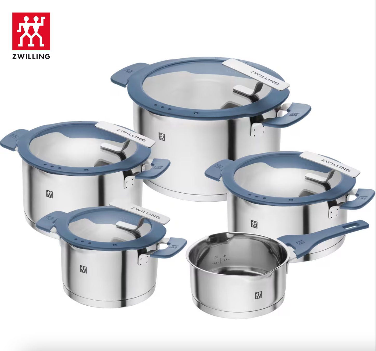 Набор кастрюль Zwilling Simplify 9 предметов Пастельно-голубой (668700050) - фото 15