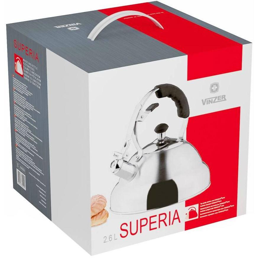 Чайник Vinzer Superia 2,6 л (89009) - фото 3 Чайник Vinzer Superia 2,6 л (89009) - фото 3