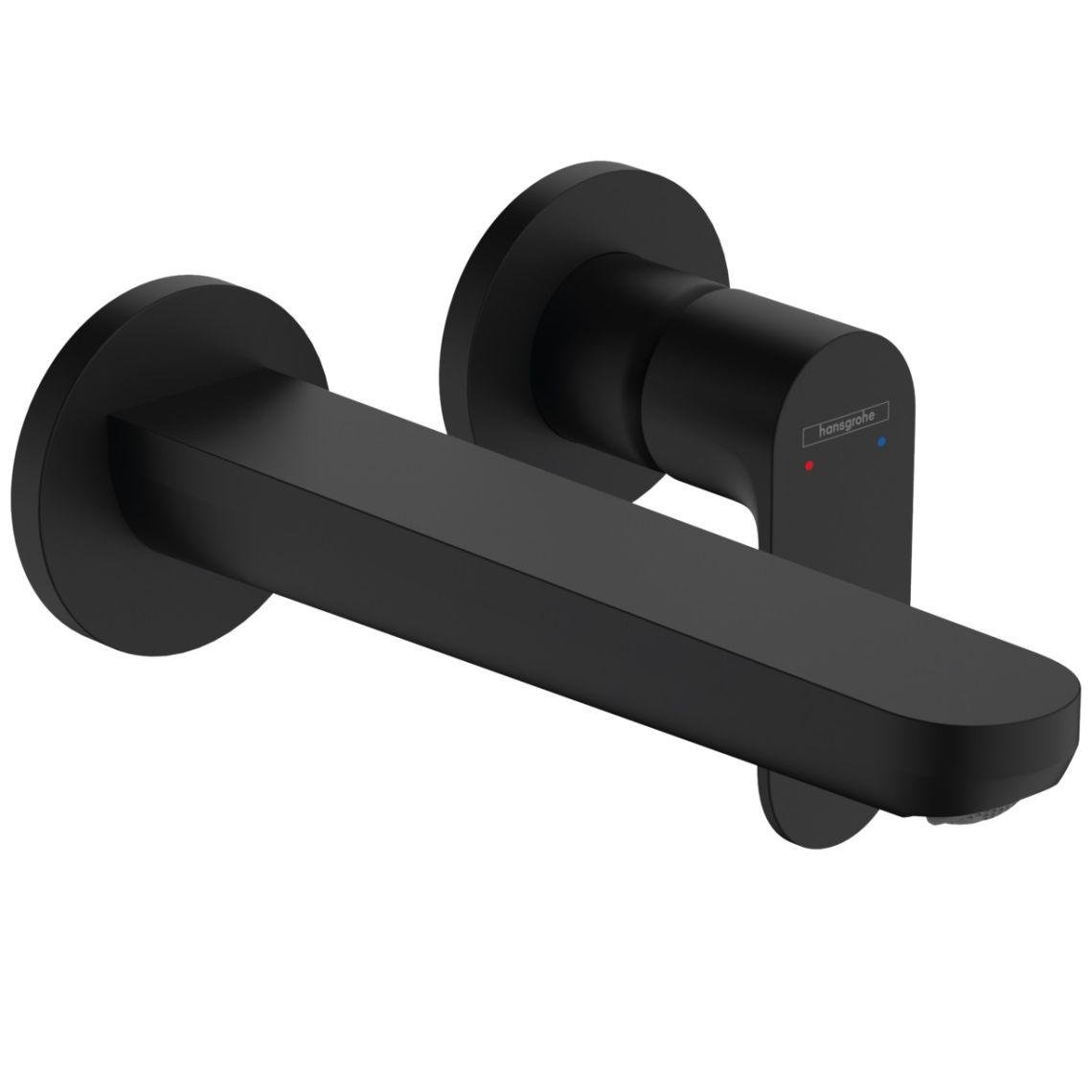 Часть внешняя смесителя Hansgrohe Rebris S 72528670 настенный однорычажный Черный (148963)