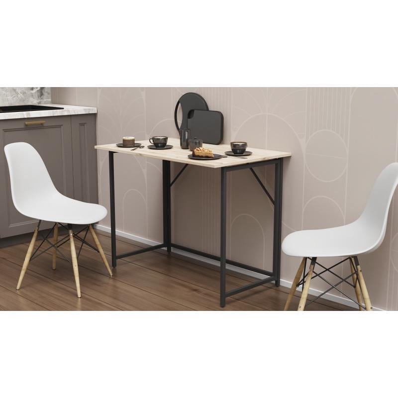 Стіл розкладний Ferrum-decor Moris метал/ДСП 16 мм Чорний/Дуб Сан-Марино (FRD-104670) - фото 6 Стіл розкладний Ferrum-decor Moris метал/ДСП 16 мм Чорний/Дуб Сан-Марино (FRD-104670) - фото 6