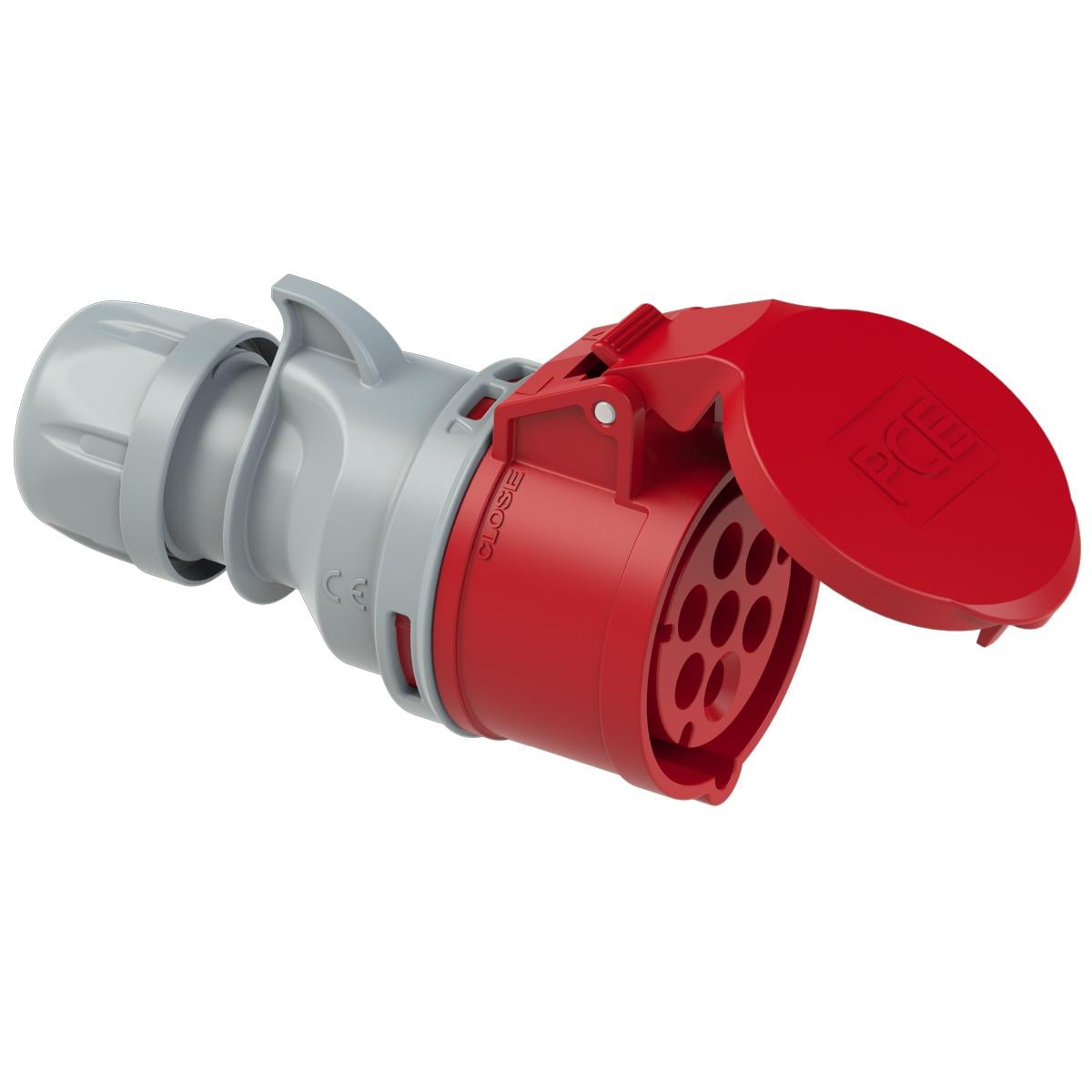 Силова розетка кабельна PCE 6P+E IP44 32A 400V (227-6v)
