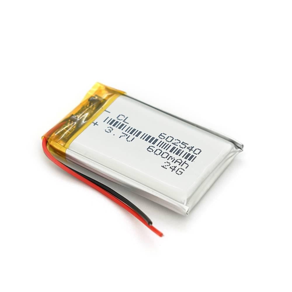 Акумулятор літій-полімерний 3,7В Li-ion 600 мАг 6х25х40 мм (35151)
