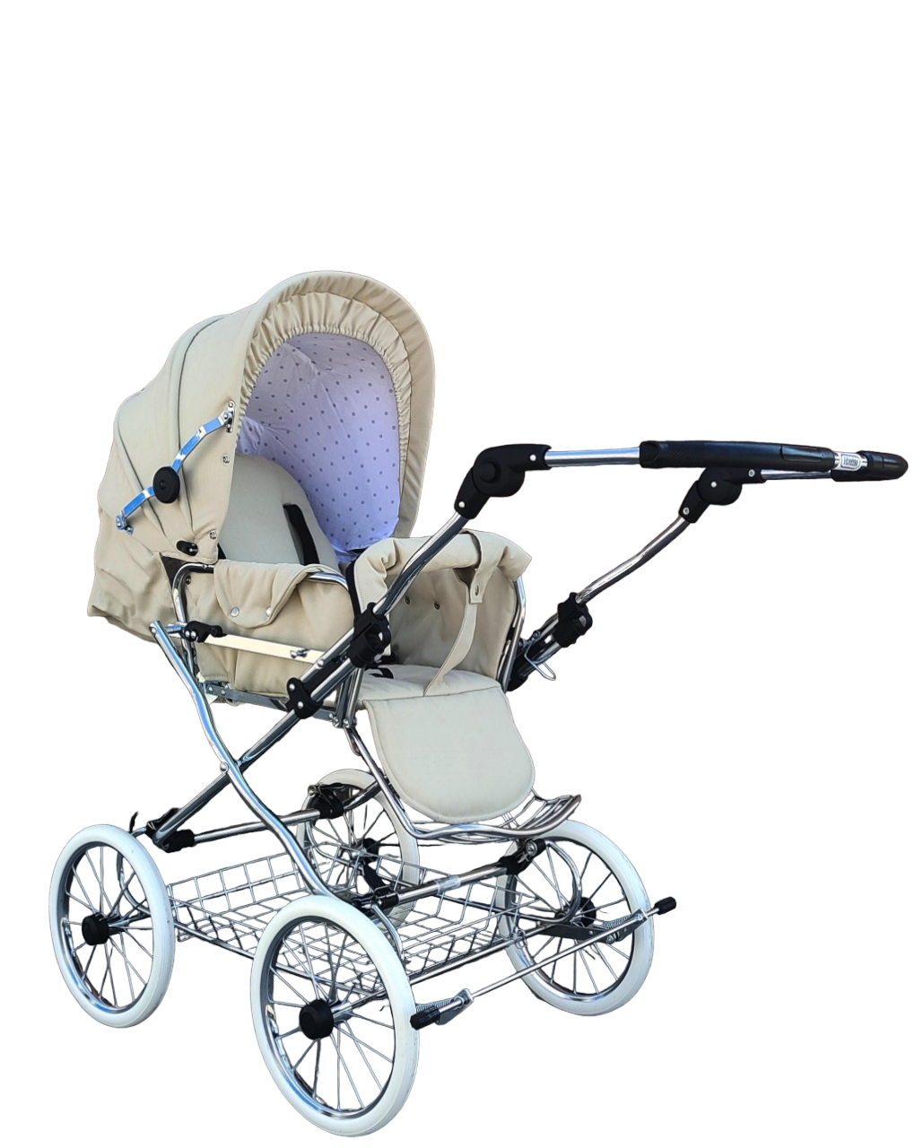 Коляска дитяча комбінована Eichhorn Stroller Classic з регульованою ручкою Бежевий - фото 1