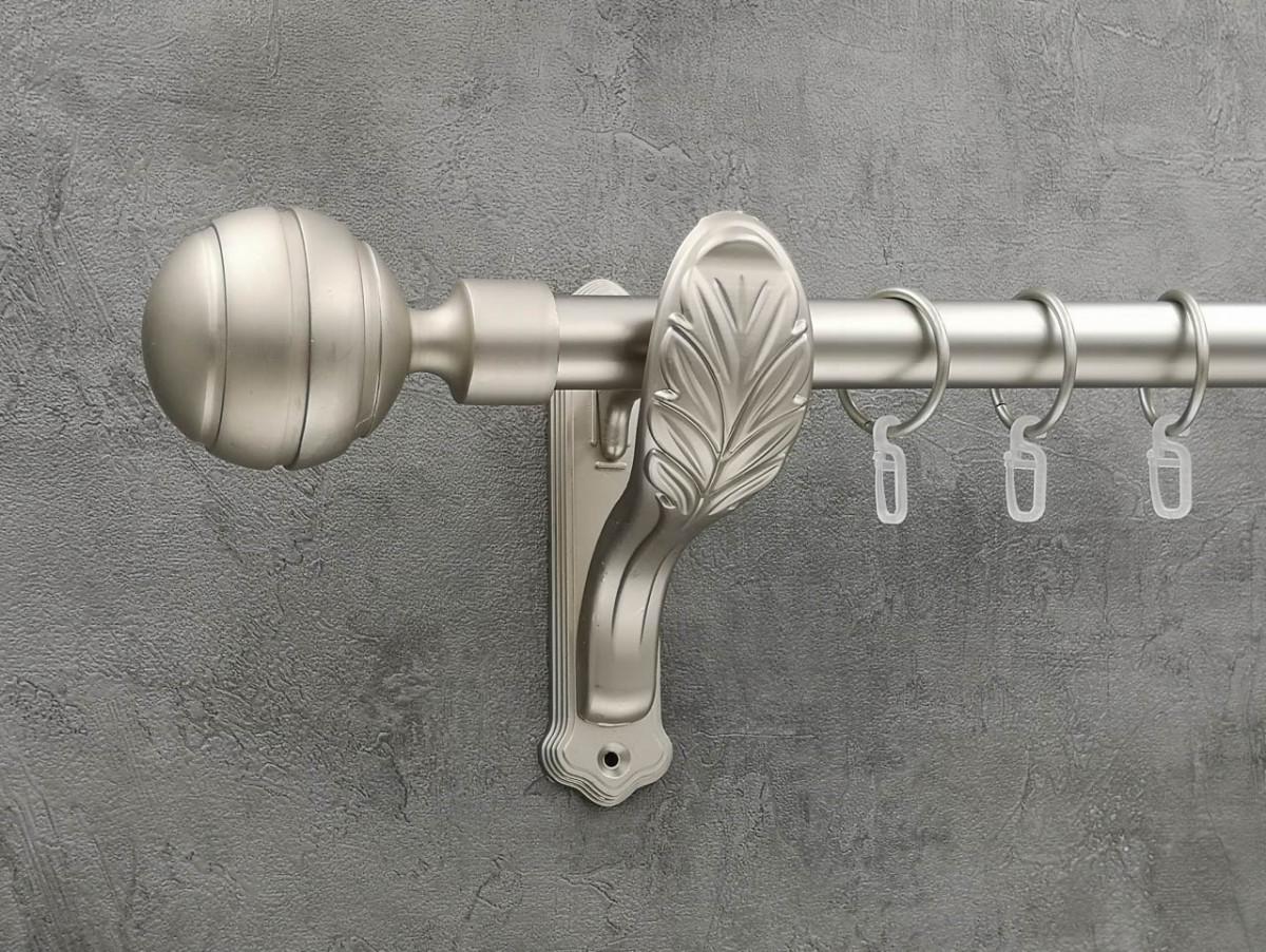 Карниз Quadrum EM235 гладка штанга одинарний ретро 25 мм 240 см Сатин (272284306)