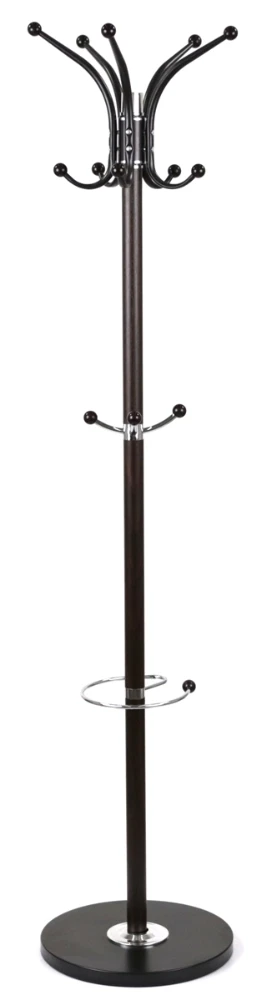 Вешалка стойка напольная с местом для зонтов АКЛАС Черемуха 176х38 см Темно-коричневый