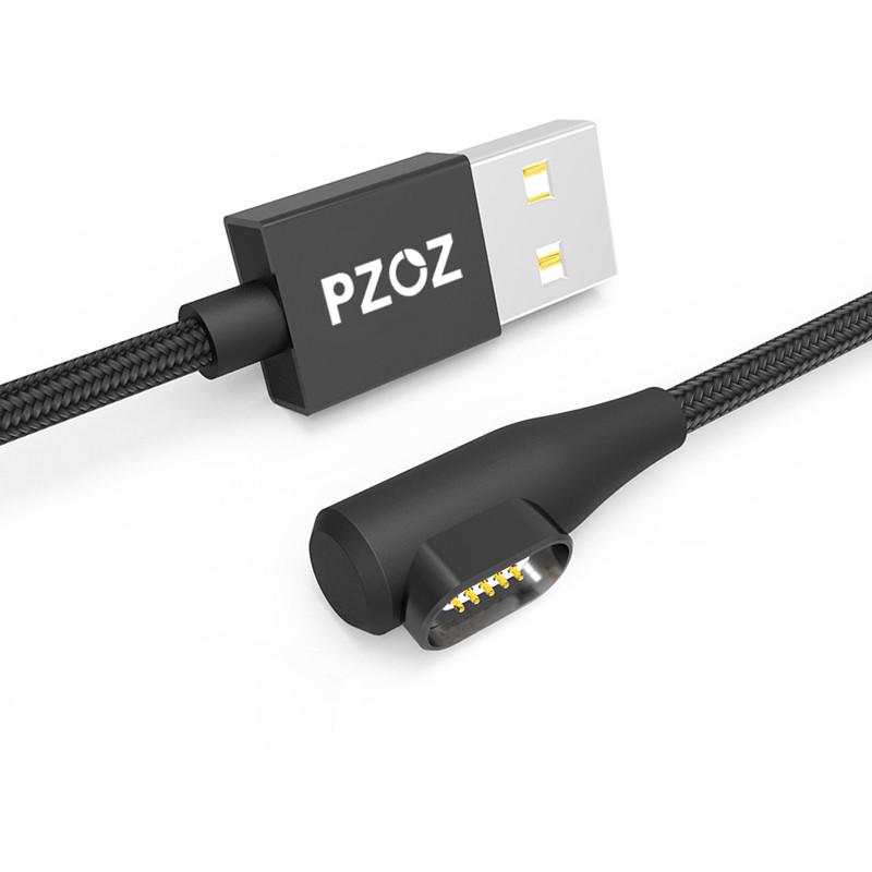 Кабель магнитный PZOZ без наконечника с угловым подключением 1 м Черный Кабель магнитный PZOZ без наконечника с угловым подключением 1 м Черный