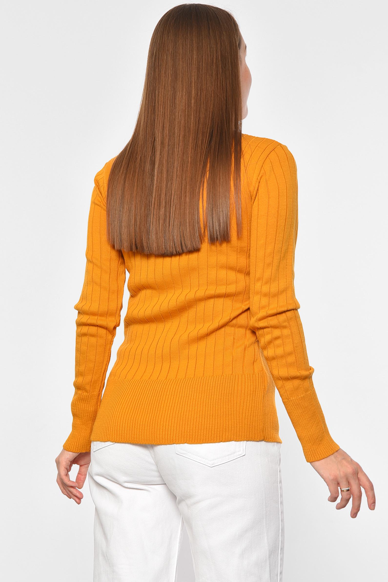 Гольф женский однотонный M-L Горчичный (187862) - фото 3