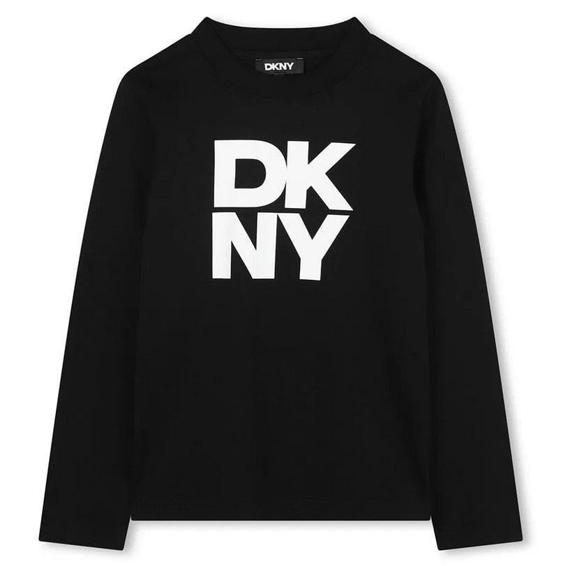 Лонгслів DKNY 62457 logo unisex 11-12 років 146 см (2858304813)