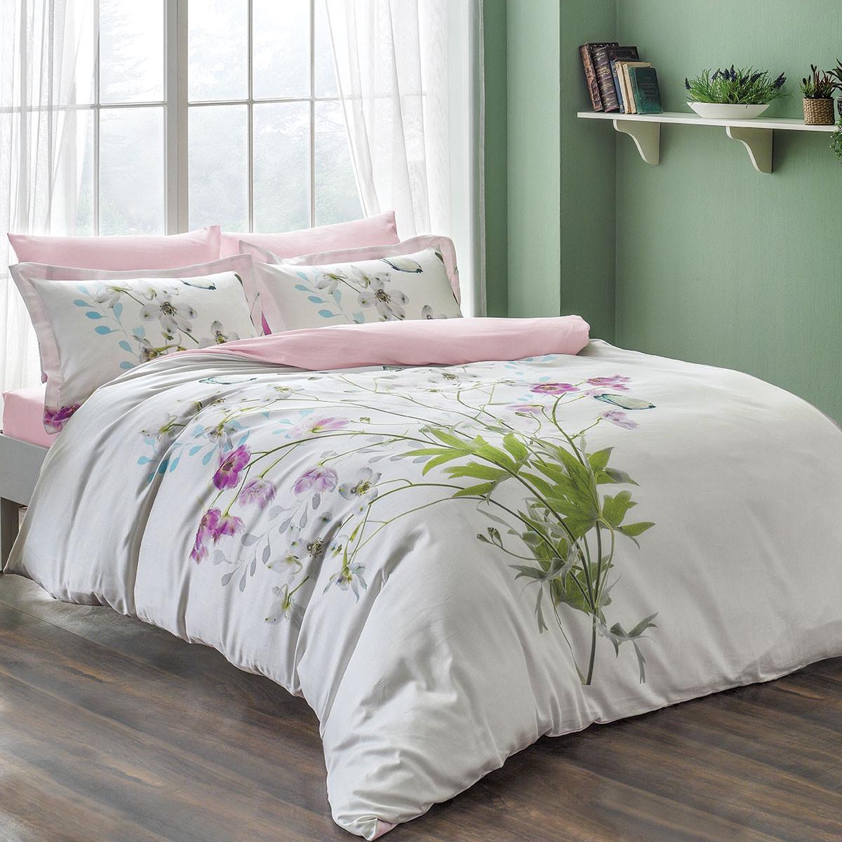 Постельное белье Tivolyo Home Candy делюкс сатин евро