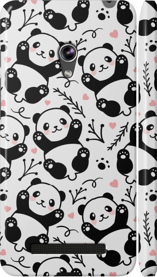 Чехол на Asus Zenfone 5 Панды (4318c-81-42517)