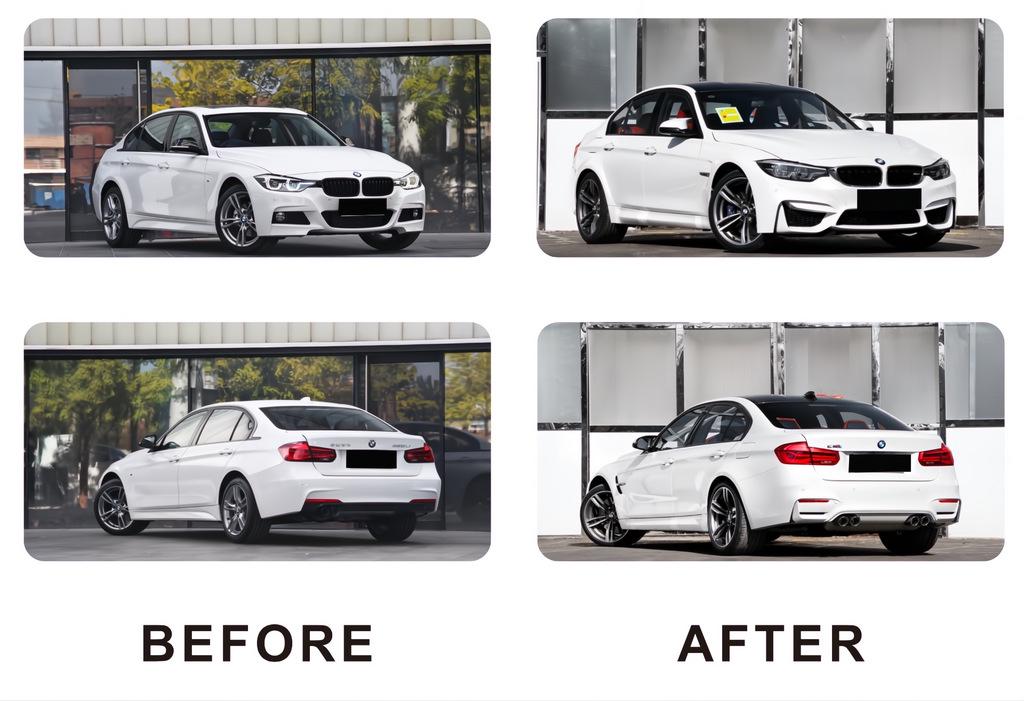 Комплект обвесов без крыльев GBT для BMW 3 серия F-30/31/34 2012-2019 гг. алюминий/пластик Под покраску