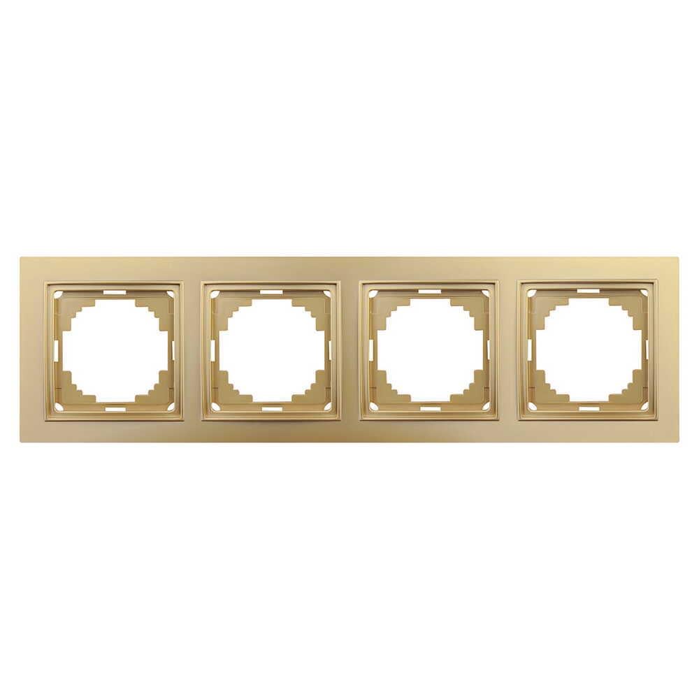 Рамка четырехместная Nilson Thor Золотой (27150094)