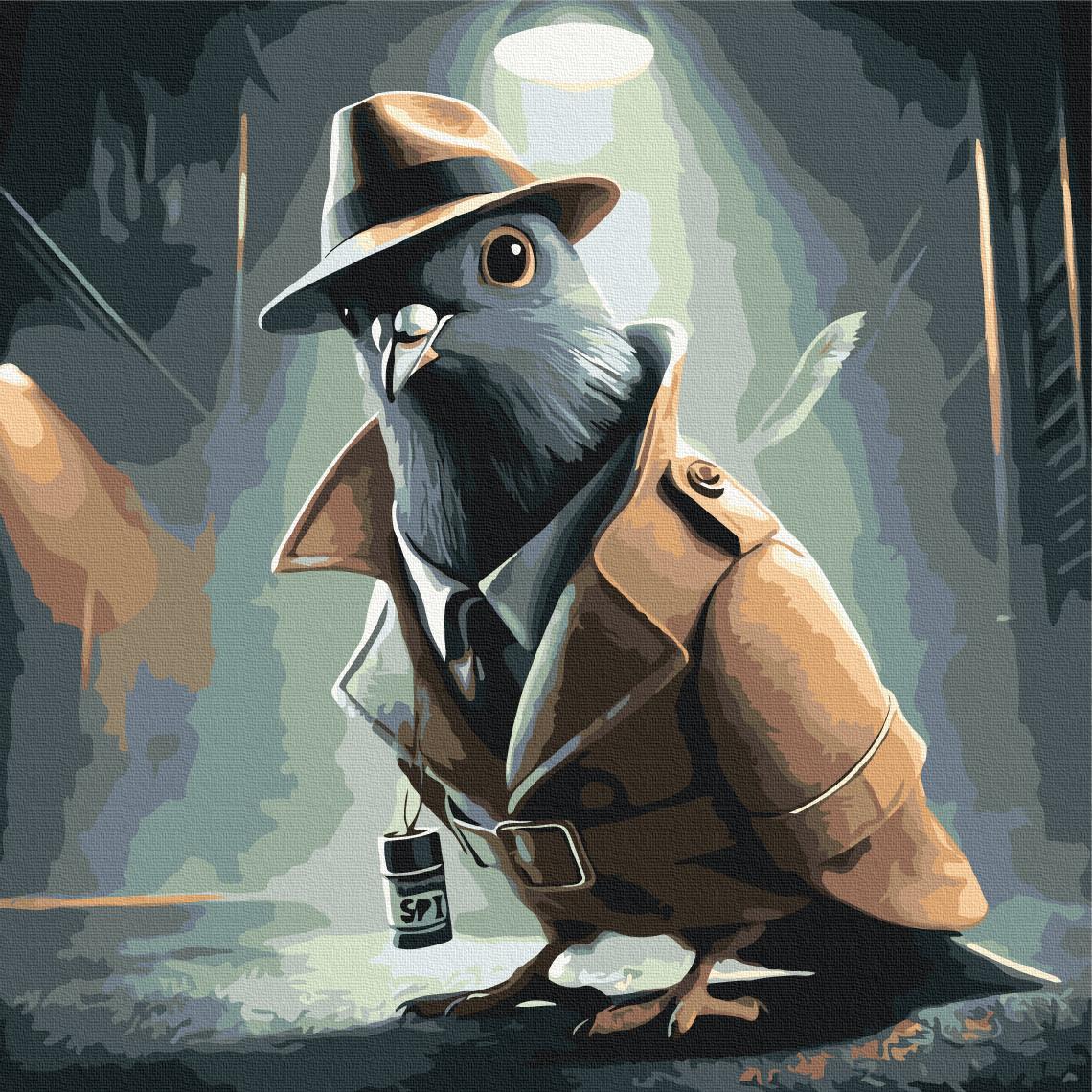 Картина по номерам Brushme Spijuniro Golubiro 40x40 см (SBS038) Картина по номерам Brushme Spijuniro Golubiro 40x40 см (SBS038)