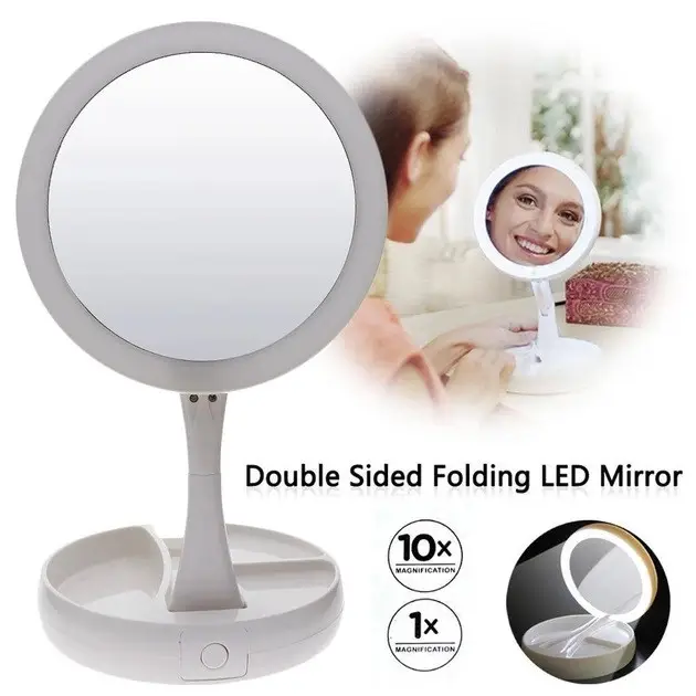 Зеркало косметическое My Fold Away Mirror LED 10X - фото 5