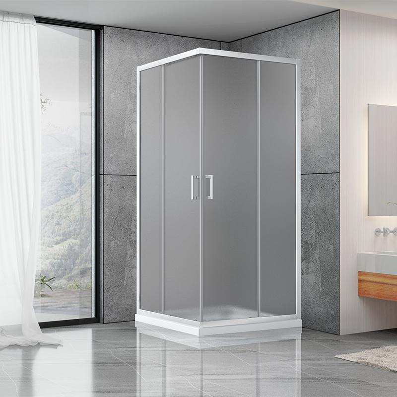 Душевая кабина Dusel А-513 двери раздвижные/стекло матовое 100х100х190 (551312)
