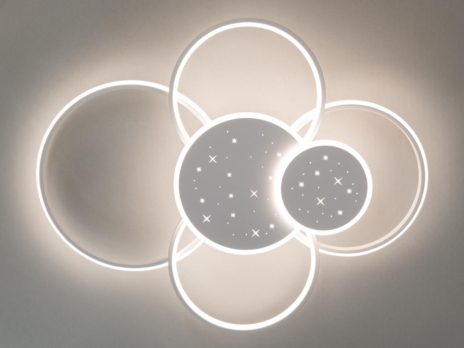 Люстра LED для натяжної стелі з пультом ДК (2448WH dimmer)