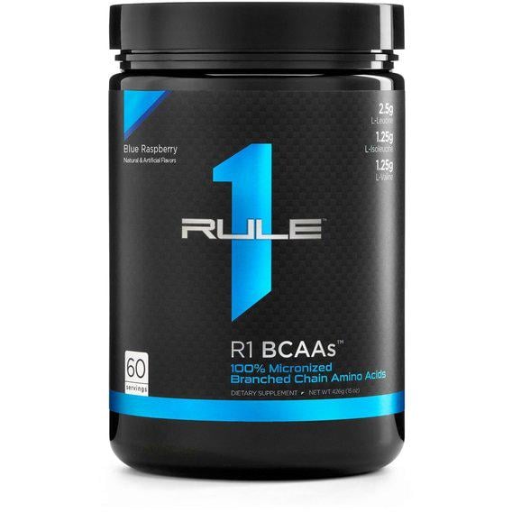 Аминокислота BCAA для спорта Rule One Proteins R1 BCAAs 432 г 60 порций Blue Raspberry