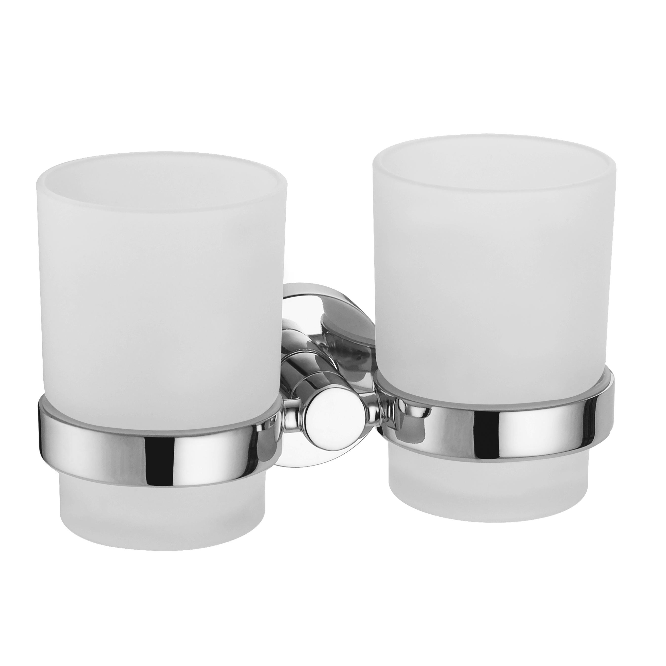 Стакан для зубных щеток VOLLE RONDA 2535.220201 двойной Хром (131552)