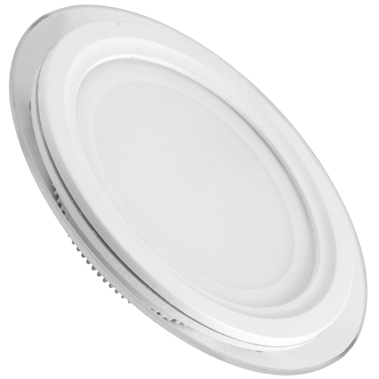 Світильник LED Eurolamp DownLight круглий 6W 3000K скло (12946359)