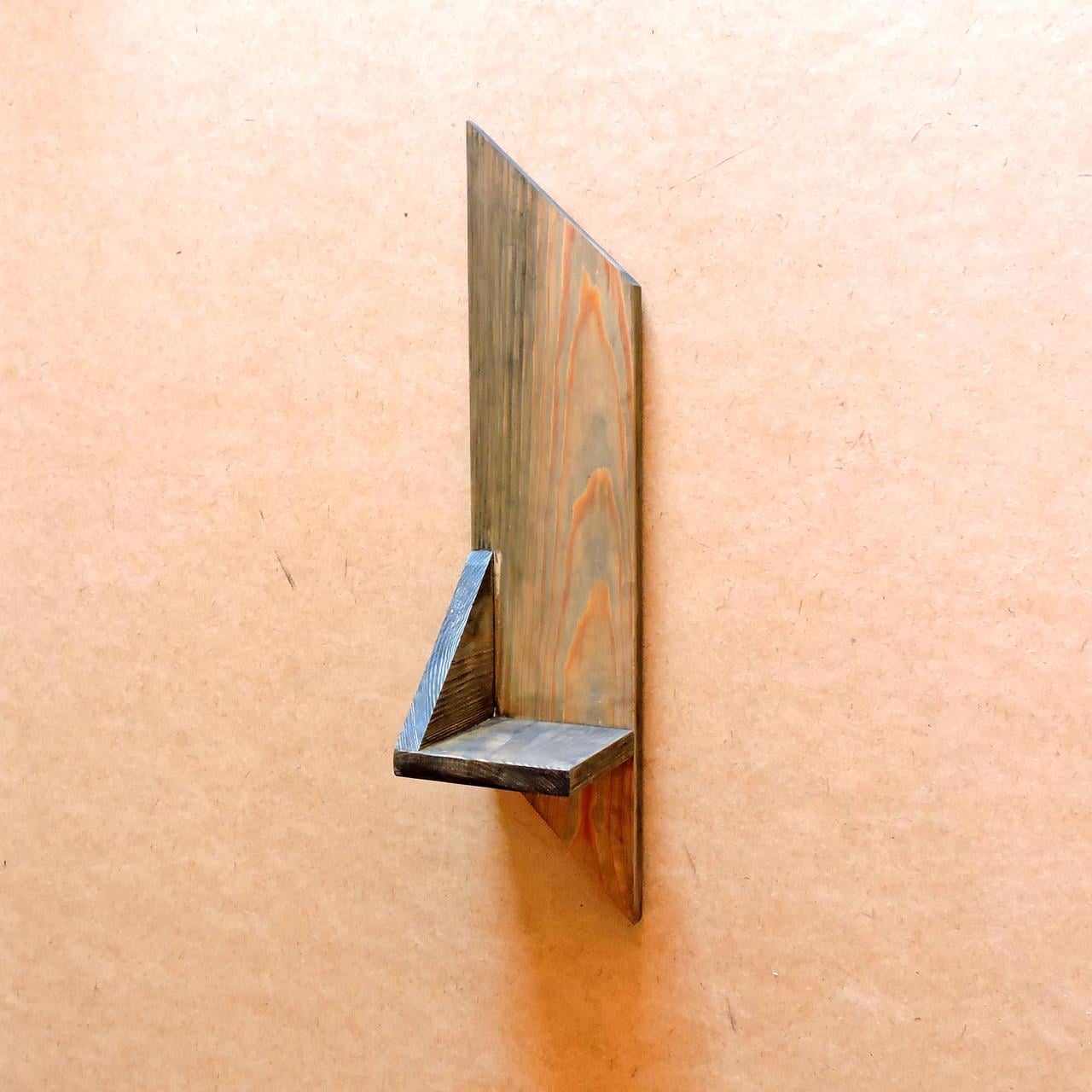 Полка настенная из дерева Эмпайр правая Морион (НСП-100109)