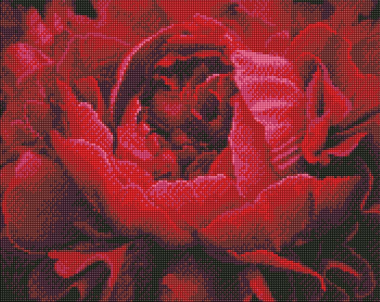 Мозаика алмазная/вышивка Изысканный цветок 40x50 см (AMO7387)