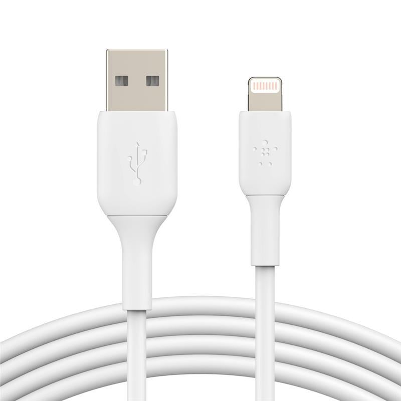 Кабель Belkin USB-A - Lightning 2 м Білий (CAA001BT2MWH) Кабель Belkin USB-A - Lightning 2 м Білий (CAA001BT2MWH)
