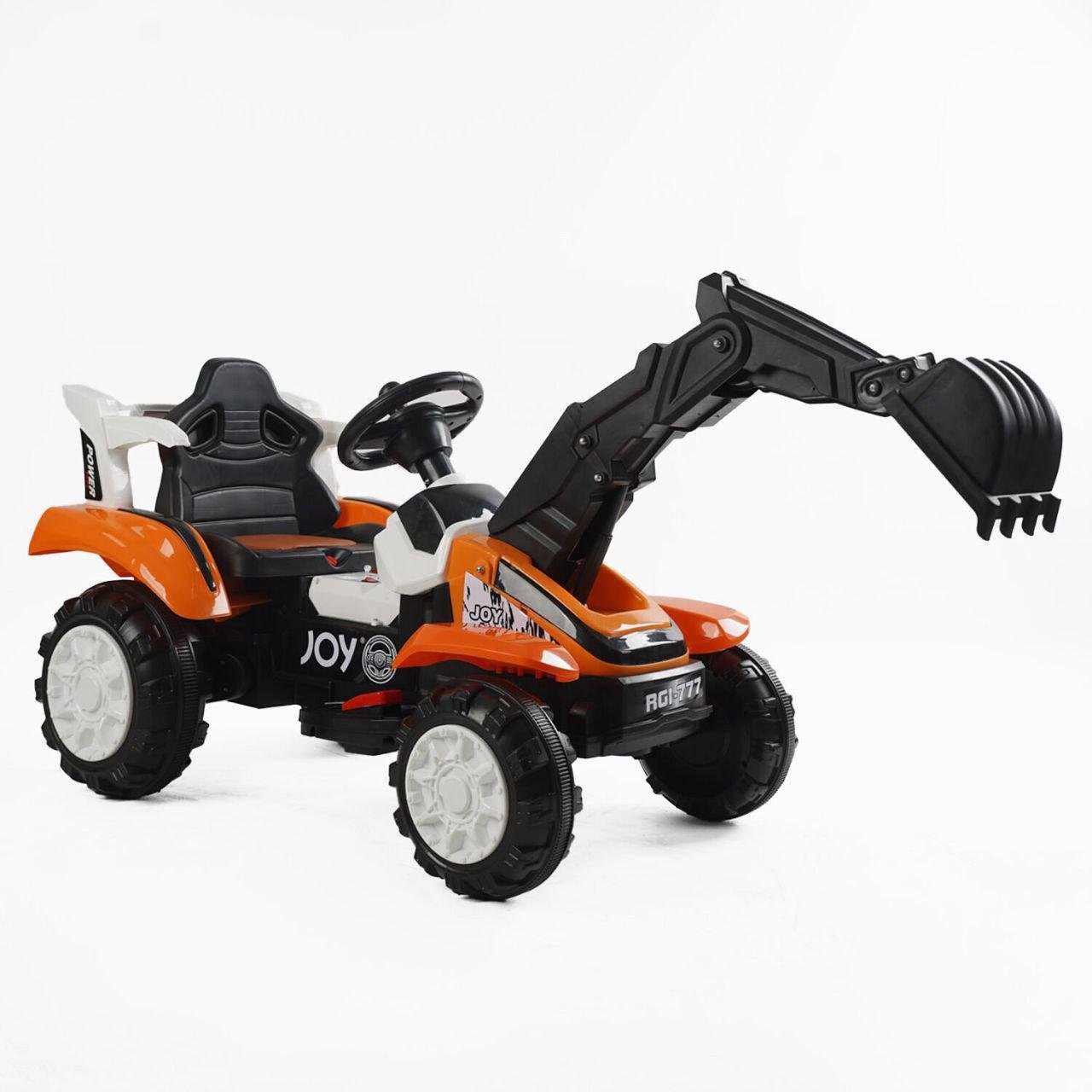 Детский трактор-каталка электрический Joy Т-74430 с ковшом 25W 6V USB музыка и подсветка Оранжевый (26861534) Детский трактор-каталка электрический Joy Т-74430 с ковшом 25W 6V USB музыка и подсветка Оранжевый (26861534)