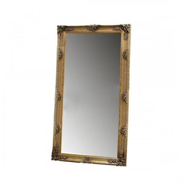 Зеркало MiroMark Манчестер с рамой в спальню/прихожую/гостиную 810х1670 см Золотистый (MR-72-GL)