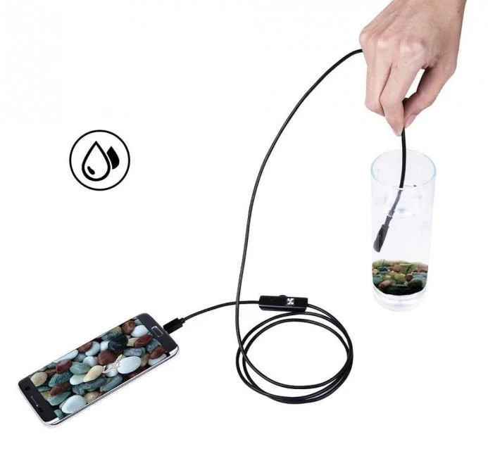 Эндоскоп цифровой гибкий USB-microUSB-Type C 7 мм 3,5 м - фото 4 Эндоскоп цифровой гибкий USB-microUSB-Type C 7 мм 3,5 м - фото 4