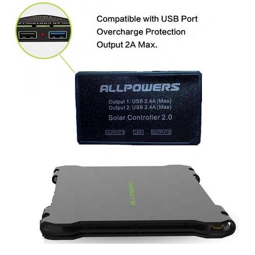 Сонячна панель ALLPOWERS AP-ES5V21W (004-BLA) - фото 9