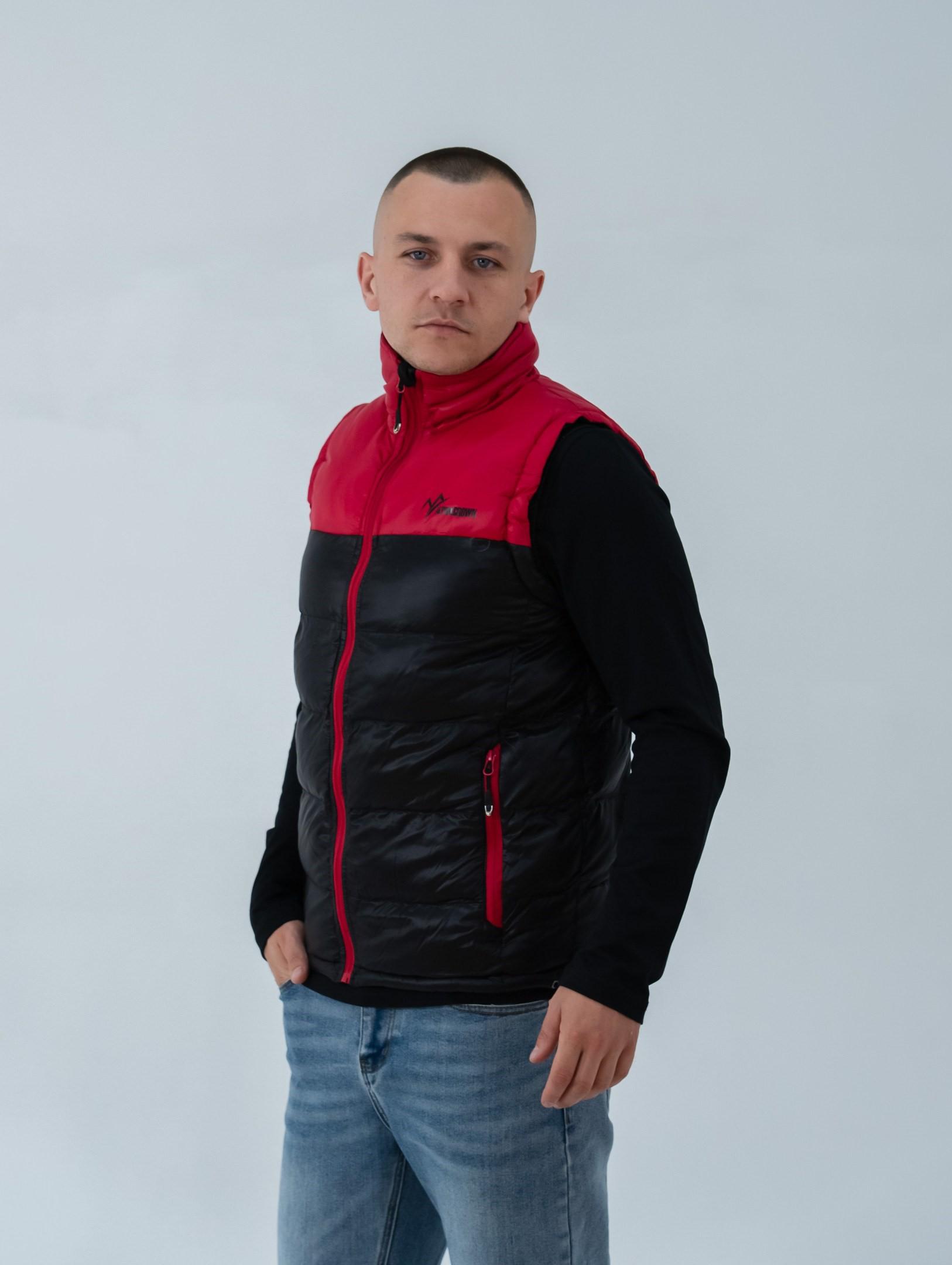 Жилет чоловічий Alpine Crown Vest Aspen ACPV-50748 р. 50 Black/Red