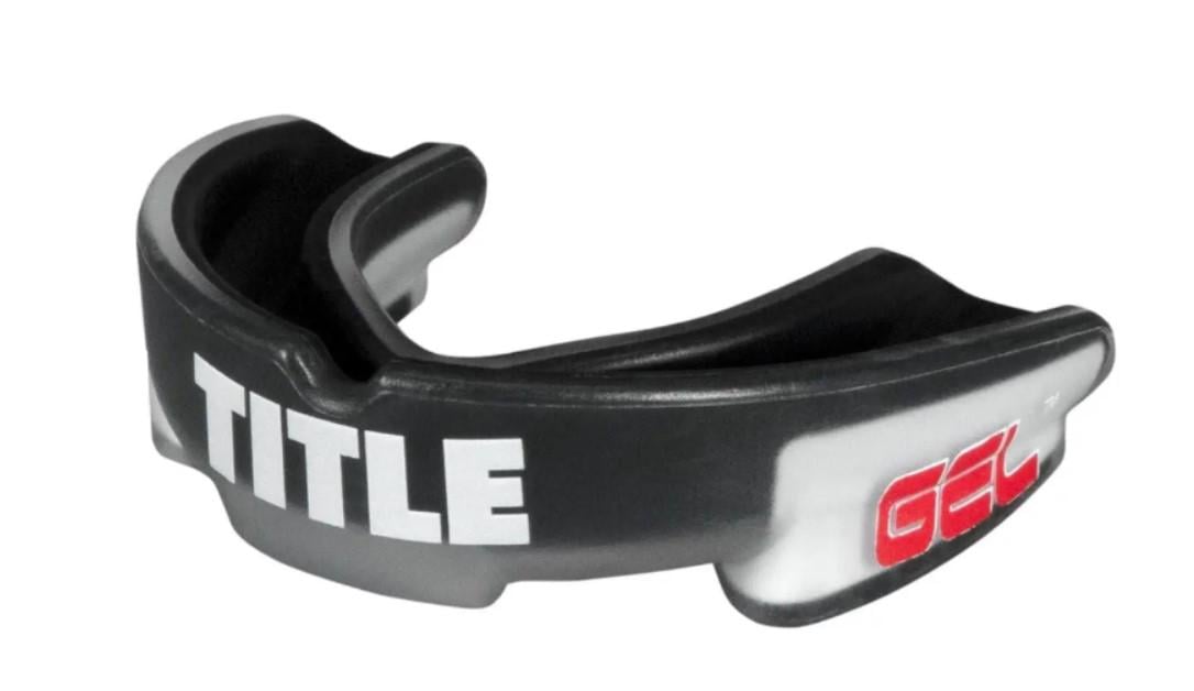 Капа для дорослих TITLE Boxing Gel Triple-Shox 2.0 вік 11+ Чорний/Сірий (8585053830658)