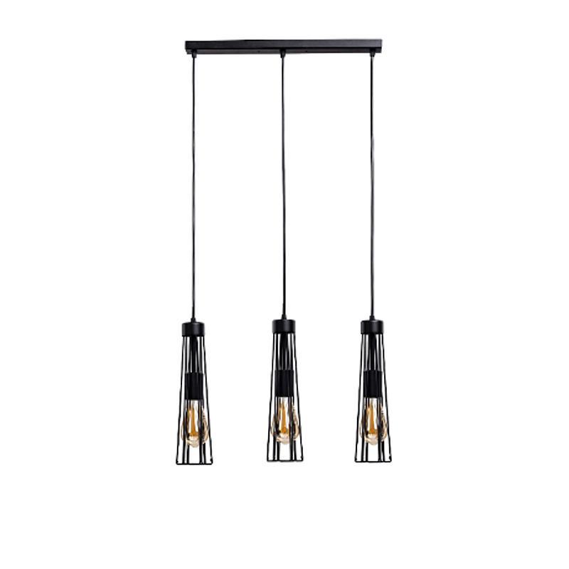 Люстра подвесная лофт Atmolight Halo СD85-450-3/1495 на три лампы Черный Люстра подвесная лофт Atmolight Halo СD85-450-3/1495 на три лампы Черный