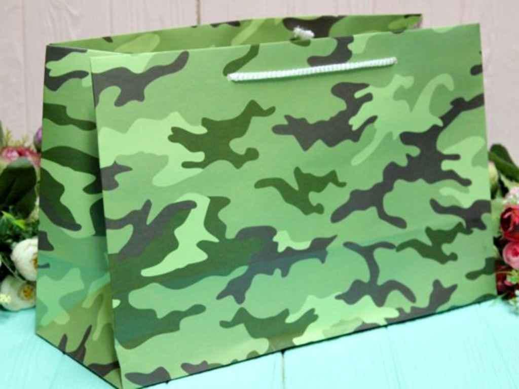 Пакет подарунковий Упаковкин горизонтальний 22,5x35x13,5 см №БГ-203КРТ (1001805)