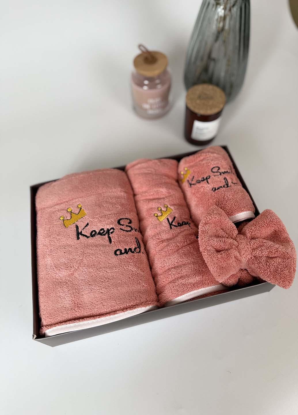 Подарочный набор полотенец из микрофибры Коралловый (53-2) - фото 3 Подарочный набор полотенец из микрофибры Коралловый (53-2) - фото 3