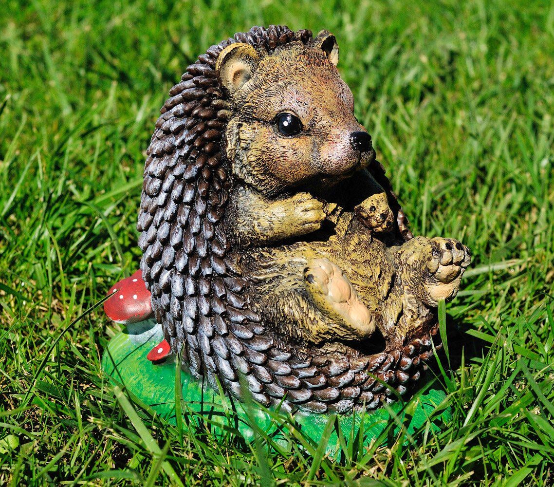 Сажовая фигура Ежик на лужайке (413)