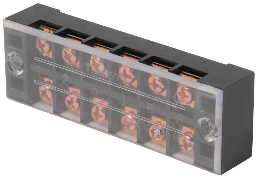 Колодка клемна в корпусі E.NEXT e.tc.protect.60.6 6P 60A 600V (p056021)