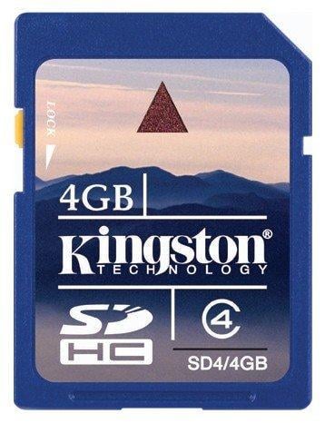 Карта памяти SD Kingston SDHC 4 GB 4 Class (2908762598)